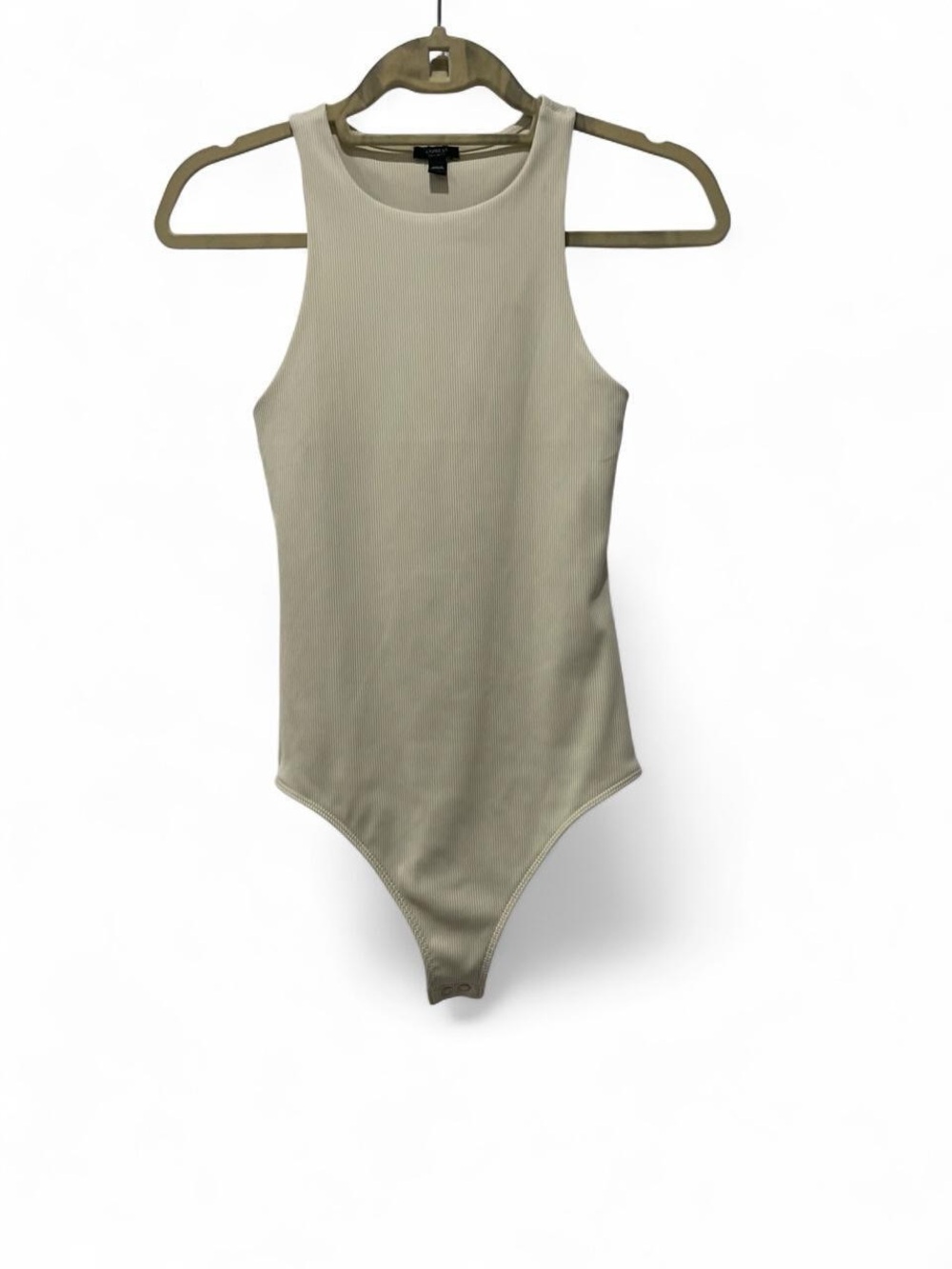 Express Body Contour High Compression Ribbed High Neck Bodysuit - Picture 2 of 6